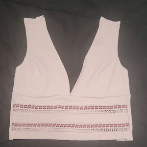 Free People Movement XS Deep V Cropped Top